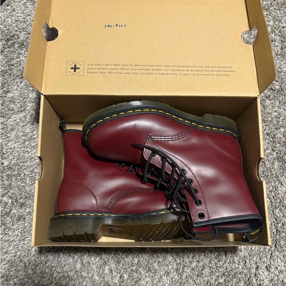 Dr. Martens Men's Cherry Red Boots